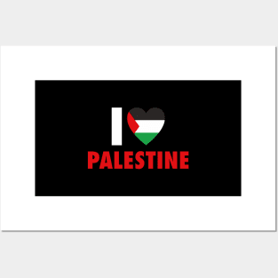 I Love Palestine With My Heart - I Stand With Palestine Posters and Art